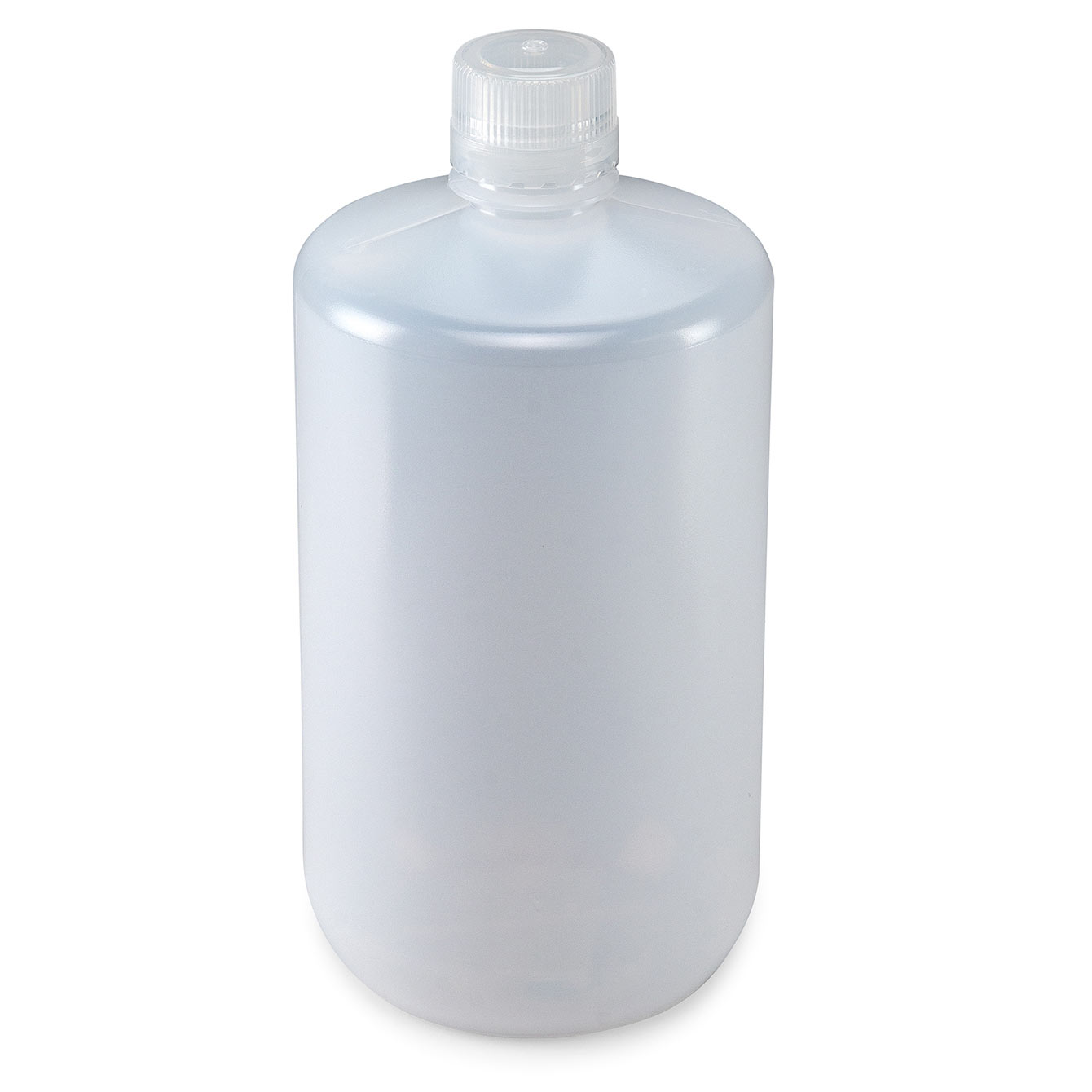 Globe Scientific Bottle, Narrow Mouth, LDPE Bottle, Attached PP Screw Cap, 2 Litres (0.5 Gallons) Image